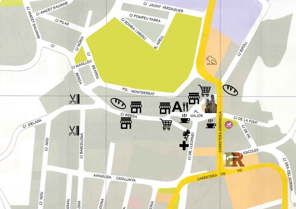 Indicacions per trobar comerços i altres establiments