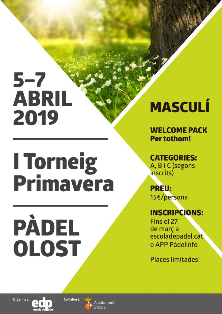 I Torneig Primavera - Pàdel Masculí
