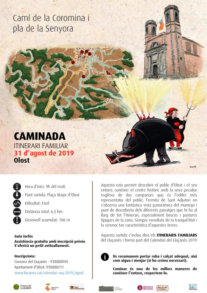 Cartell de la caminada d'Olost